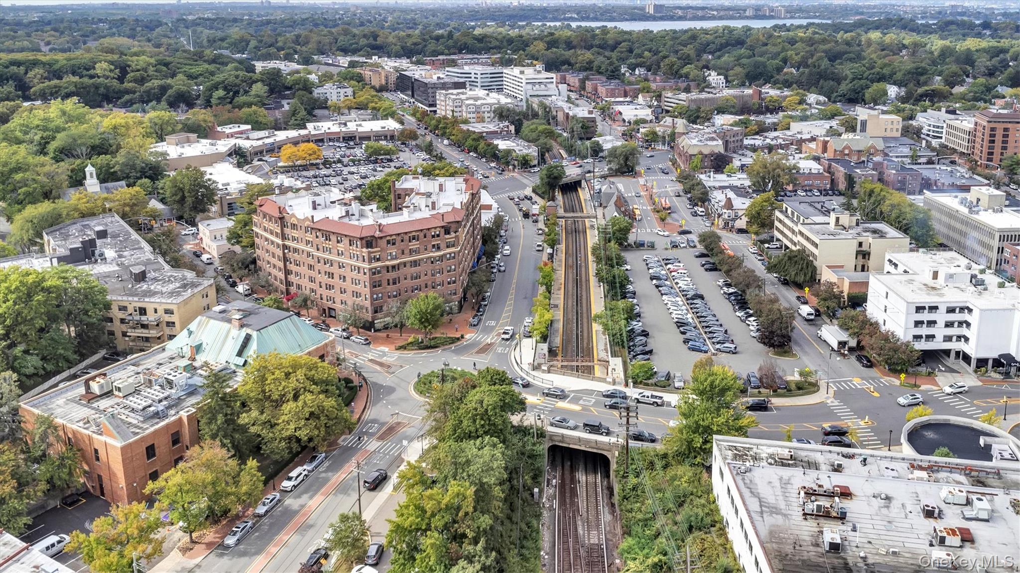8 Barstow Road, Unit 7H Great Neck, NY 11021 - Photo 25 of 27 an aerial view of a house with a garden