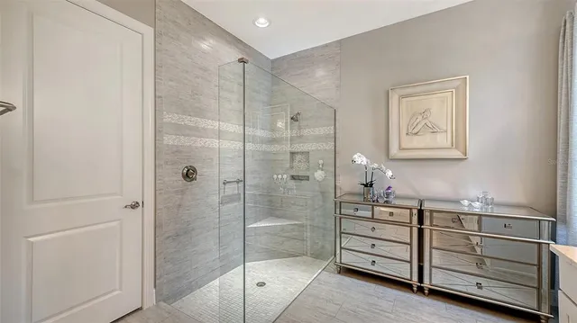 a view of swimming pool with outdoor seating