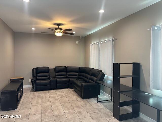 1908 South 14th Street Phoenix, AZ 85034 - Photo 8 of 18 a view of a livingroom with furniture and a ceiling fan