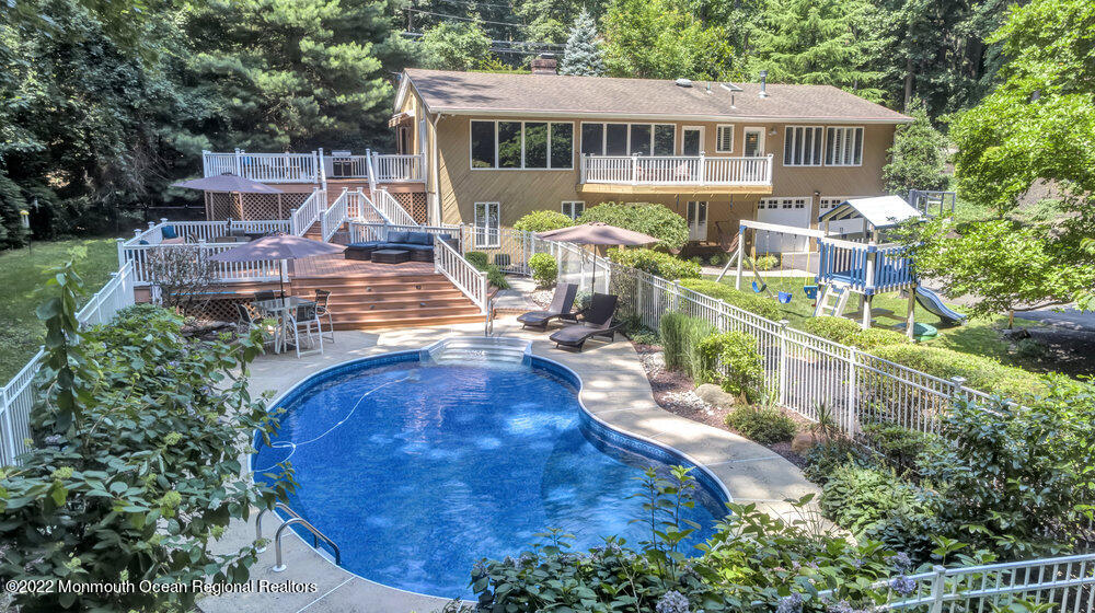 a view of a house with wooden floor