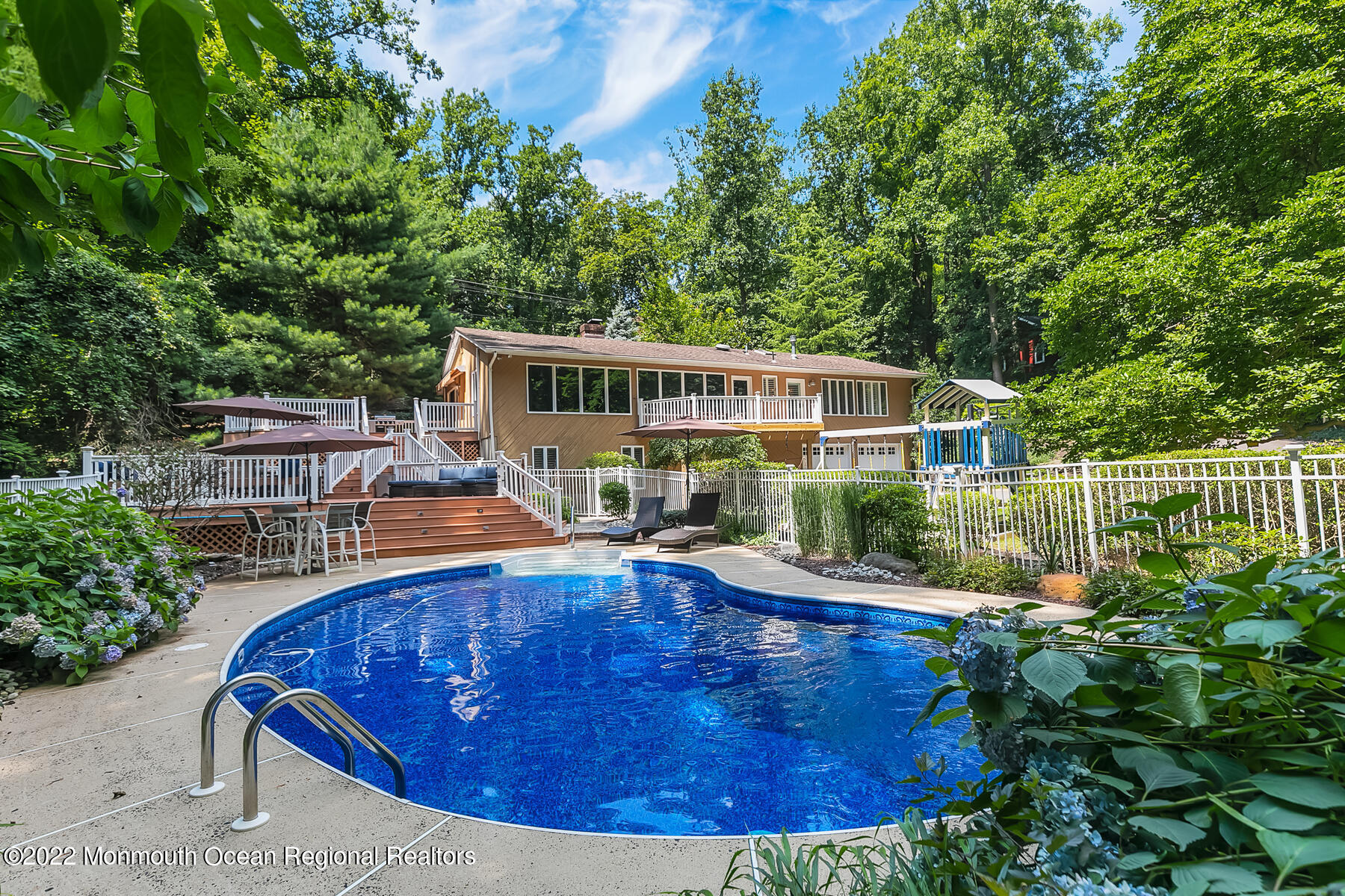 234 Red Hill Road Middletown, NJ 07748 - Photo 42 of 58 a view of a house with pool yard and sitting area