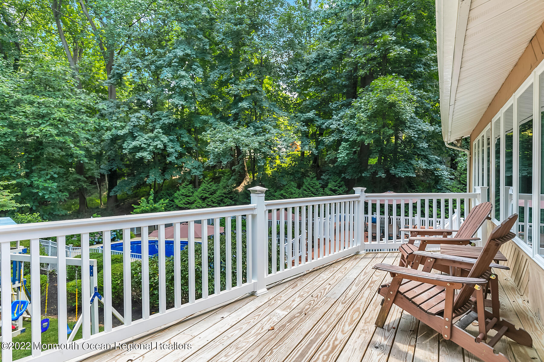 234 Red Hill Road Middletown, NJ 07748 - Photo 47 of 58 a view of a wooden roof deck