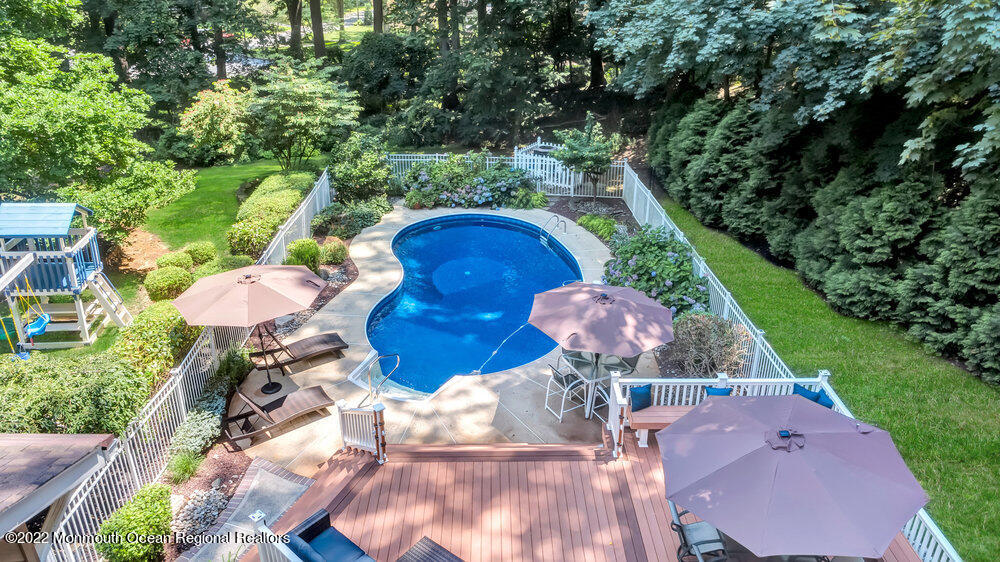 234 Red Hill Road Middletown, NJ 07748 - Photo 50 of 58 an aerial view of a house with garden space and street view