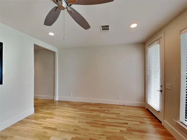 a view of an empty room