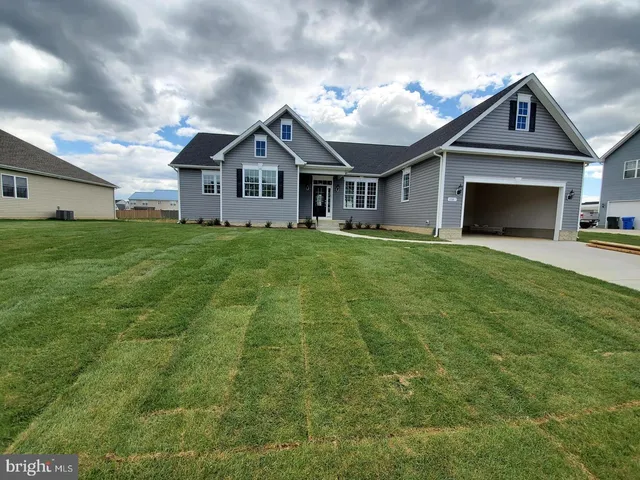 a front view of a house with yard