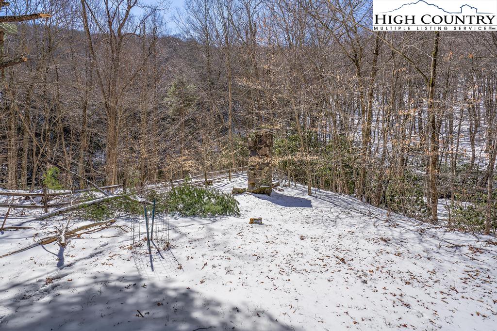 3855 Howard's Creek Road Boone, NC 28607 - Photo 36 of 38 a view of a dry yard with trees