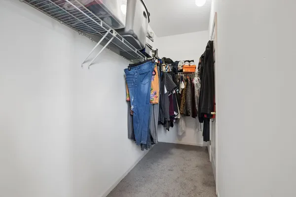 a view of a walk in closet