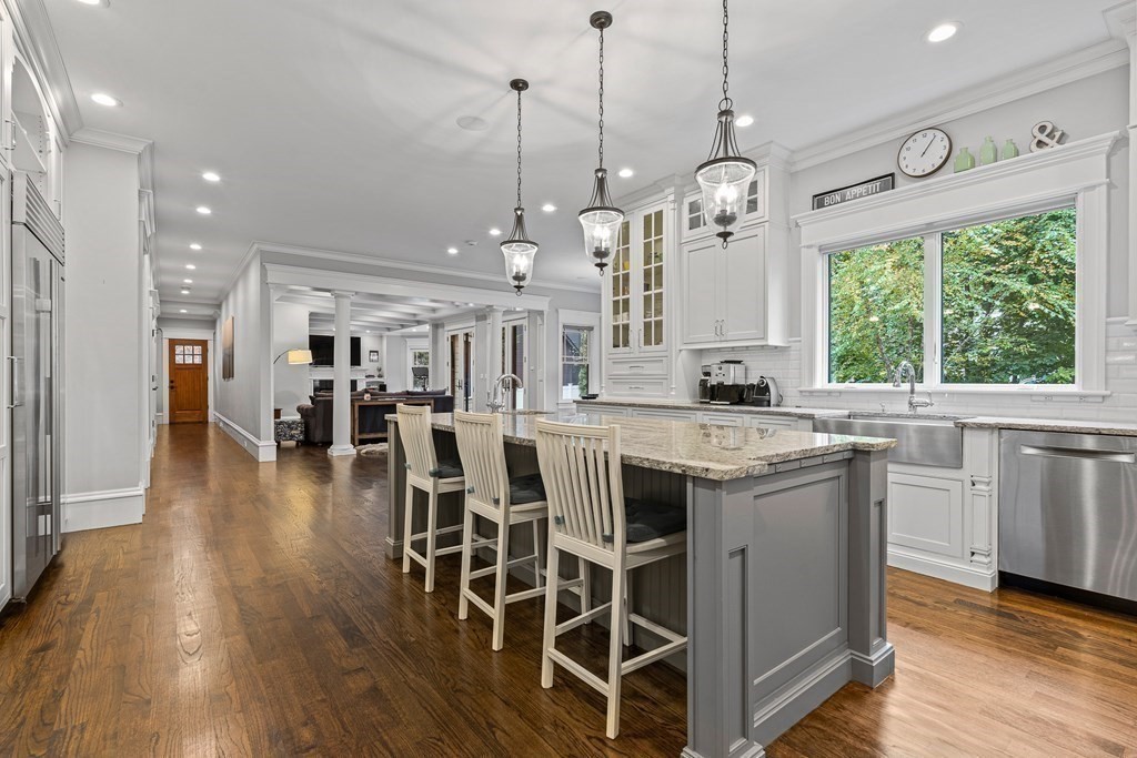 3 Ravine Road Winchester, MA 01890 - Photo 18 of 42 a view of a kitchen and dining room