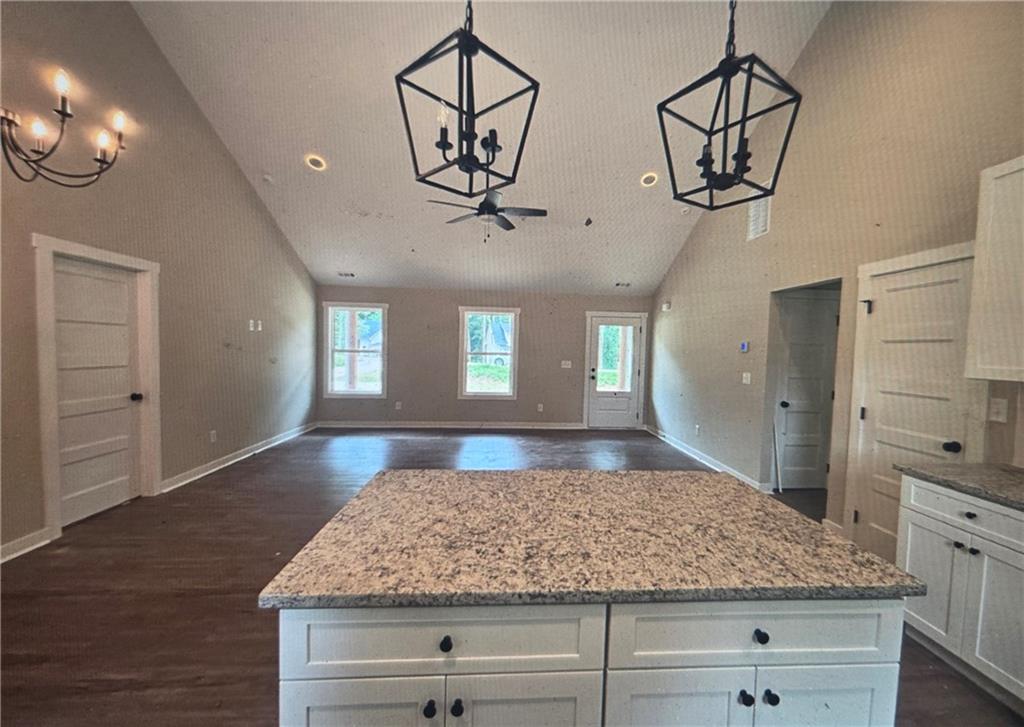 816 Forrest Avenue Rockmart, GA 30153 - Photo 9 of 18 a view of a hallway with granite countertop living room