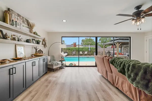 a kitchen with stainless steel appliances granite countertop a stove and a refrigerator