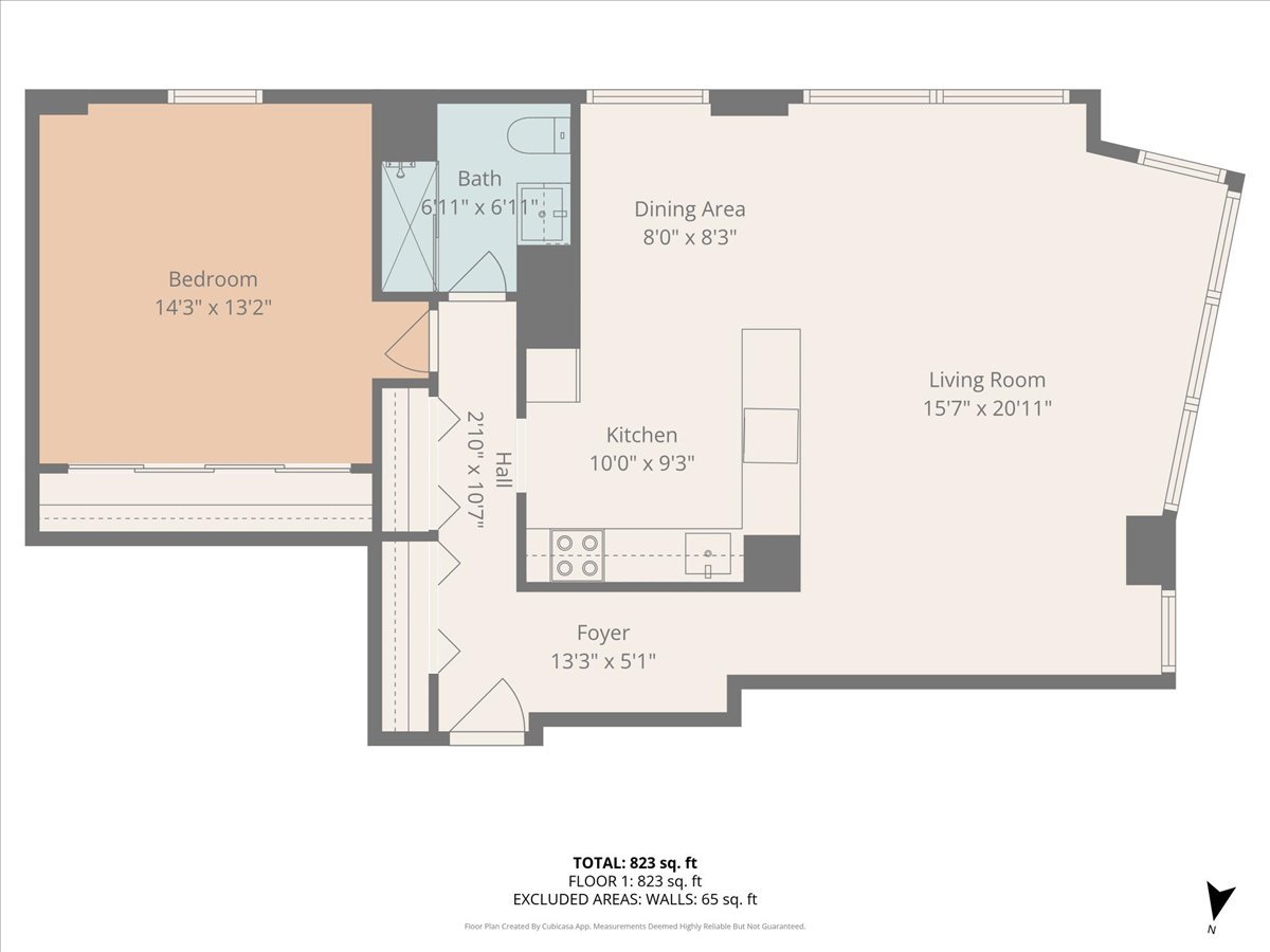 5701 North Sheridan Road, Unit 27M Chicago, IL 60660 - Photo 20 of 20 a picture of a floor plan