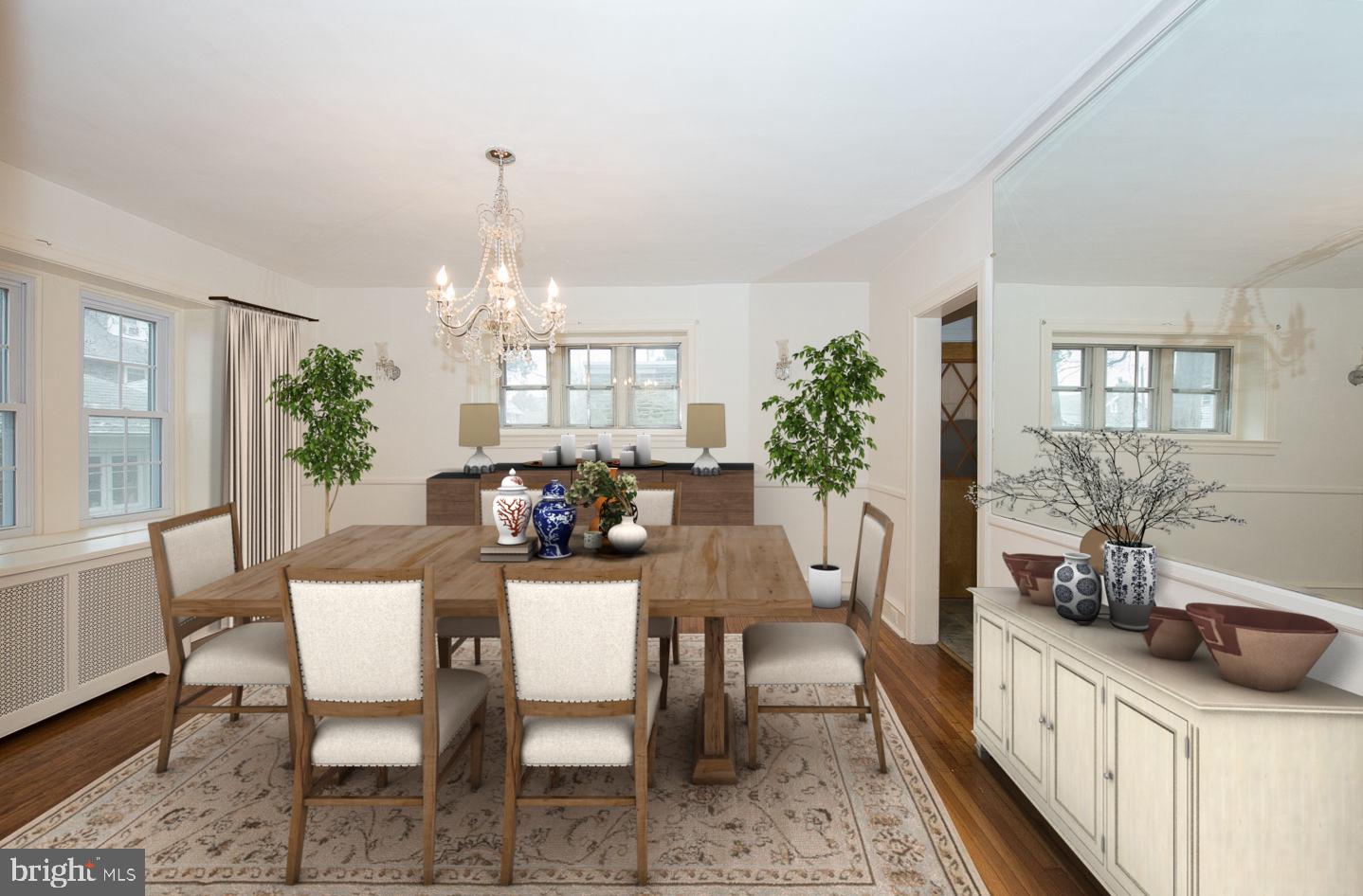 7106 Llanfair Road Upper Darby, PA 19082 - Photo 6 of 22 Virtually Staged Dining Room
