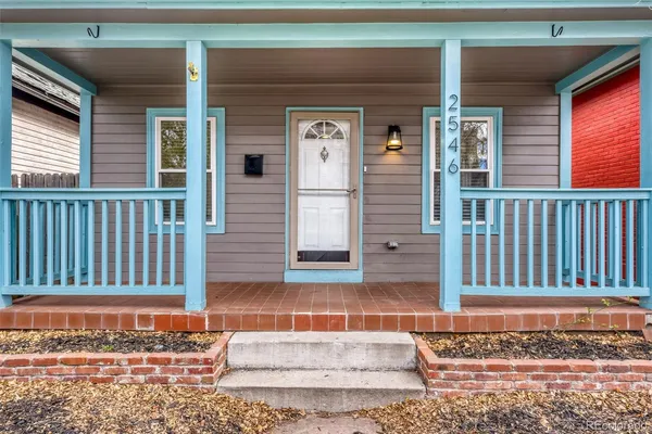 a front view of a house