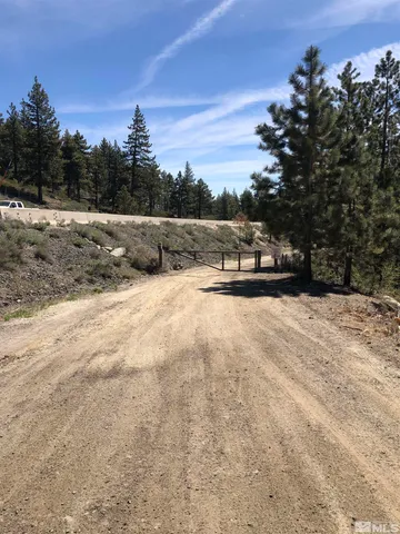 a view of the road and a yard