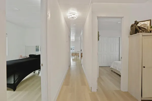 a view of a walk in closet