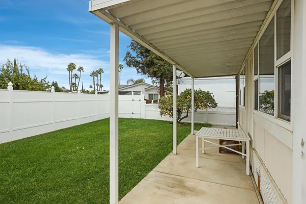 a house view with a garden space