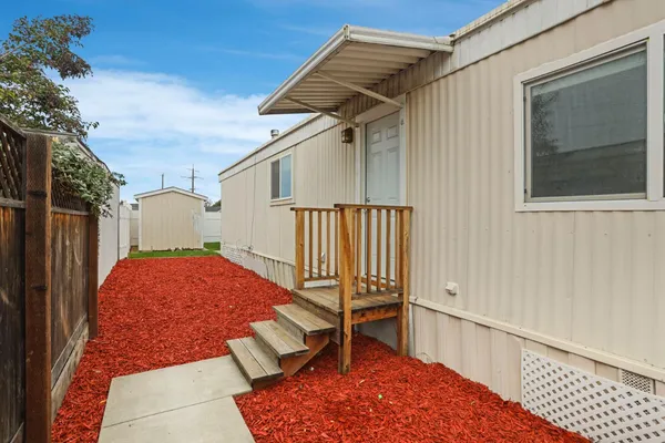 a view of outdoor space and deck