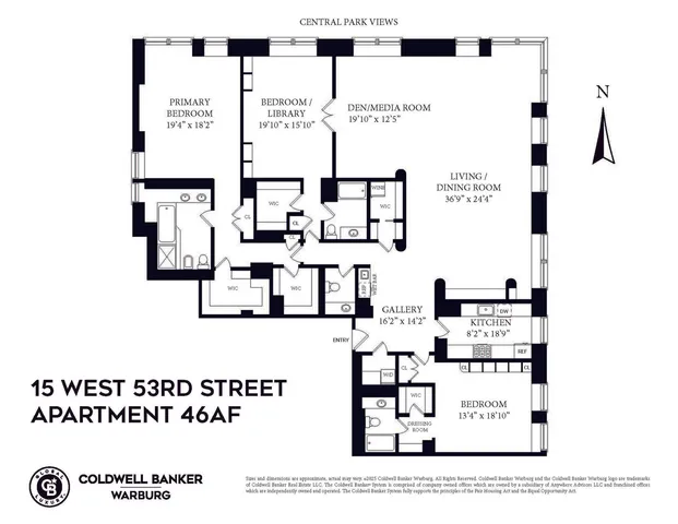 $5,495,000 | 15 West 53rd Street, Unit 46AF | Midtown Central