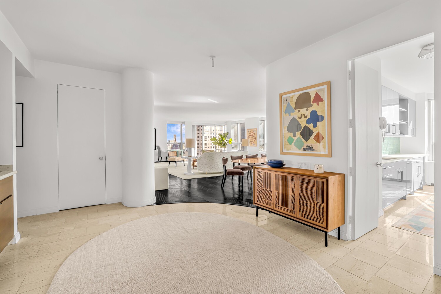 15 West 53rd Street, Unit 46AF Manhattan, NY 10019 - Photo 6 of 17 a bed room with furniture and window