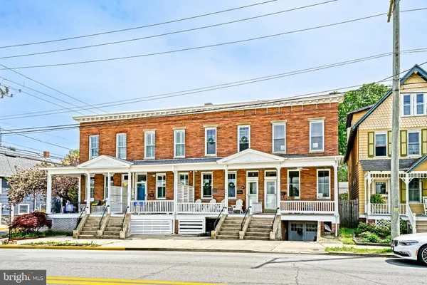 a front view of a building