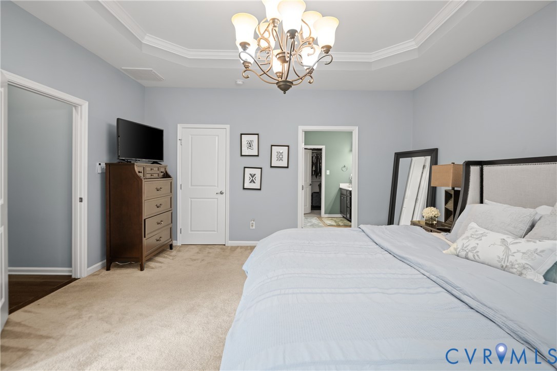 1012 Water Beech Road Midlothian, VA 23114 - Photo 22 of 47 a bedroom with a bed and a television