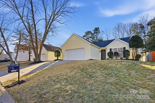 a house with trees in front of it