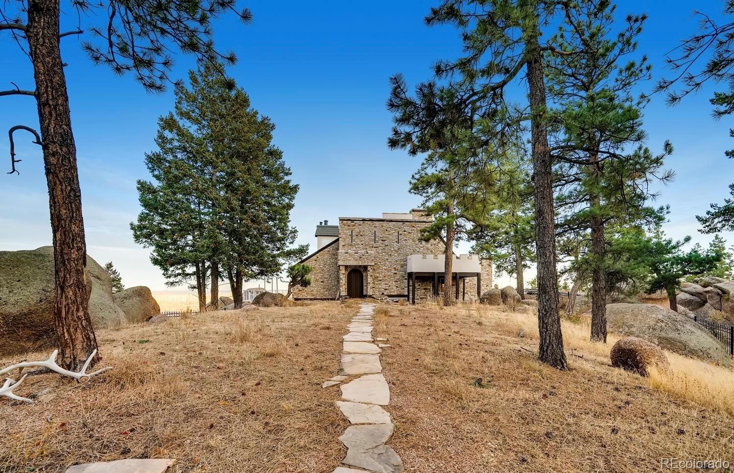 1150 North Madge Gulch Road Sedalia, CO 80135 - Photo 7 of 49 a view of a yard with a tree