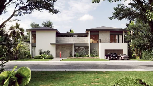 a view of house with outdoor space and swimming pool