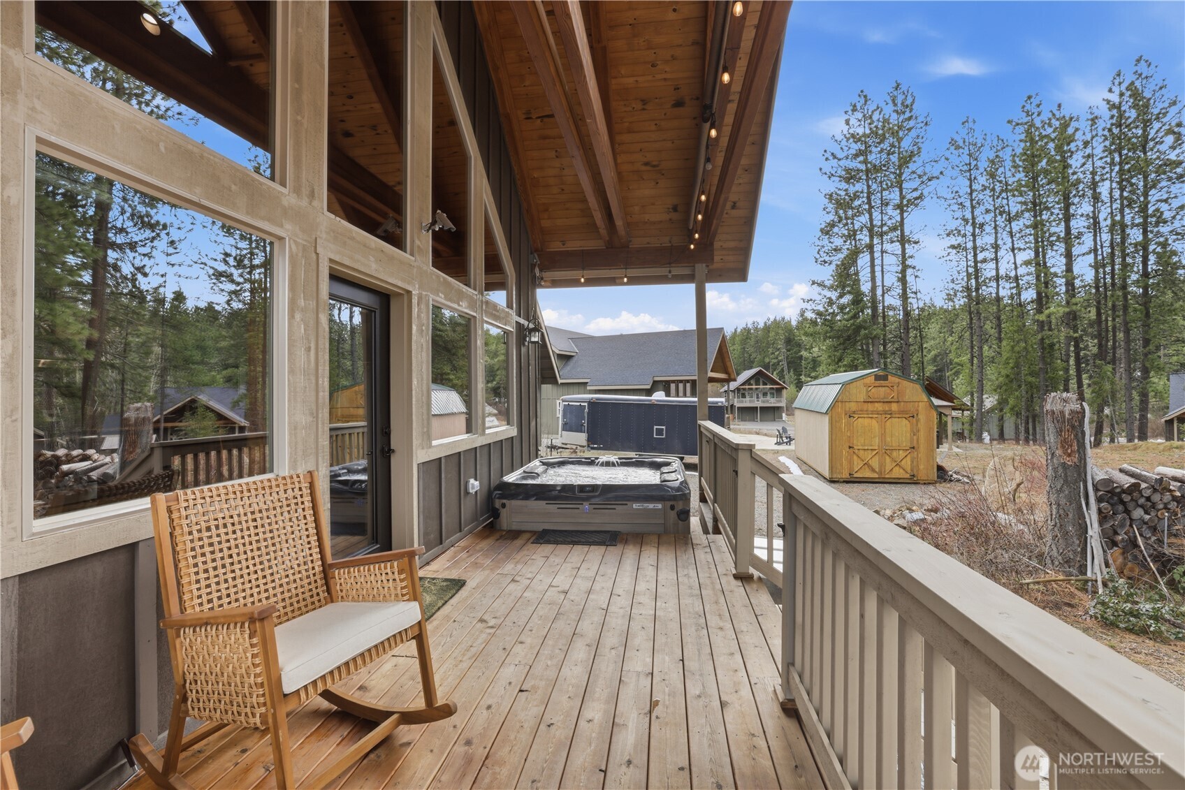 90 Rockberry Loop Ronald, WA 98940 - Photo 23 of 40 a view of a balcony with furniture