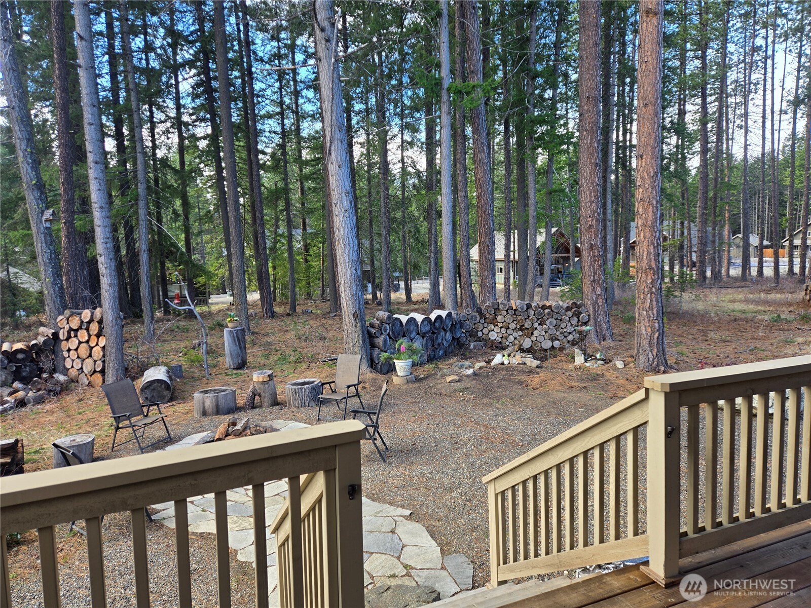 90 Rockberry Loop Ronald, WA 98940 - Photo 28 of 40 a view of outdoor space with deck and trees