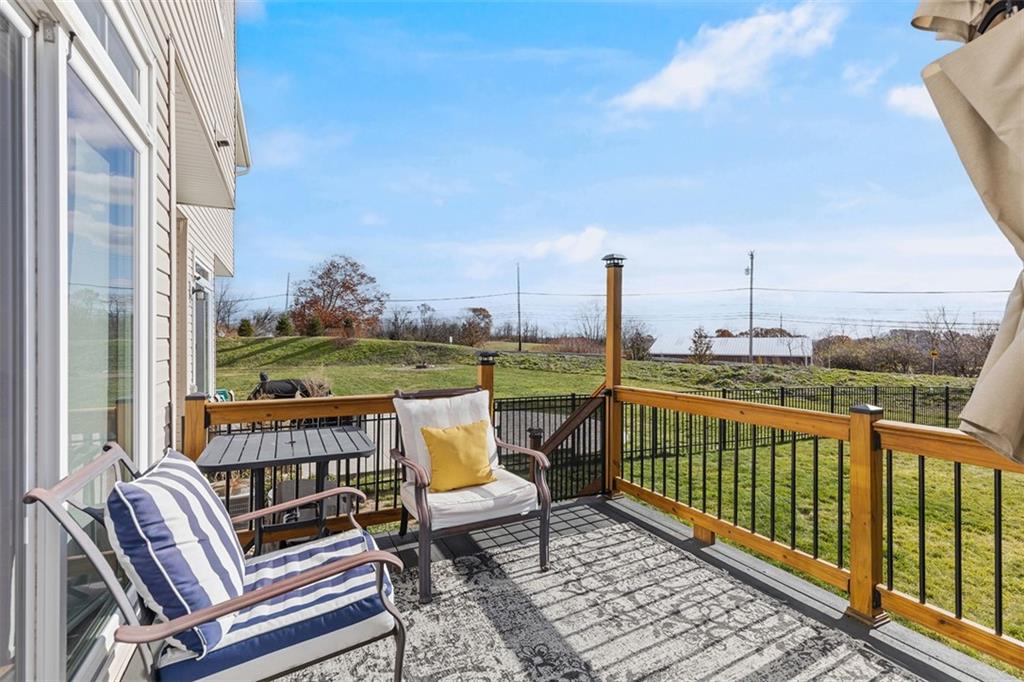 44 Coolidge Drive McKees Rocks, PA 15136 - Photo 34 of 36 a view of a balcony with two chairs and a table