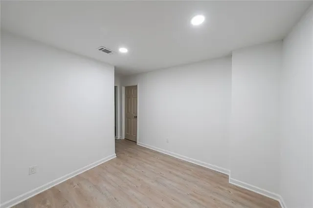 a view of an empty room
