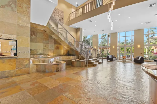 a view of a living room and dining room