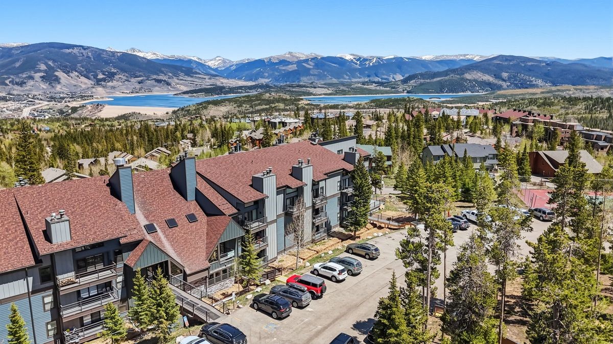 89410 Ryan Gulch Road, Unit 208 Silverthorne, CO 80498 - Photo 7 of 30 an aerial view of residential houses and outdoor space