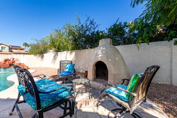 a view of an outdoor sitting space
