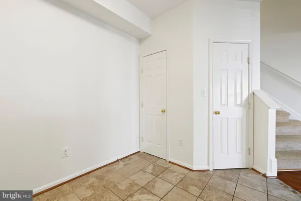 a view of an empty room