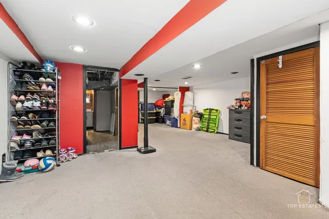 a view of storage and utility room