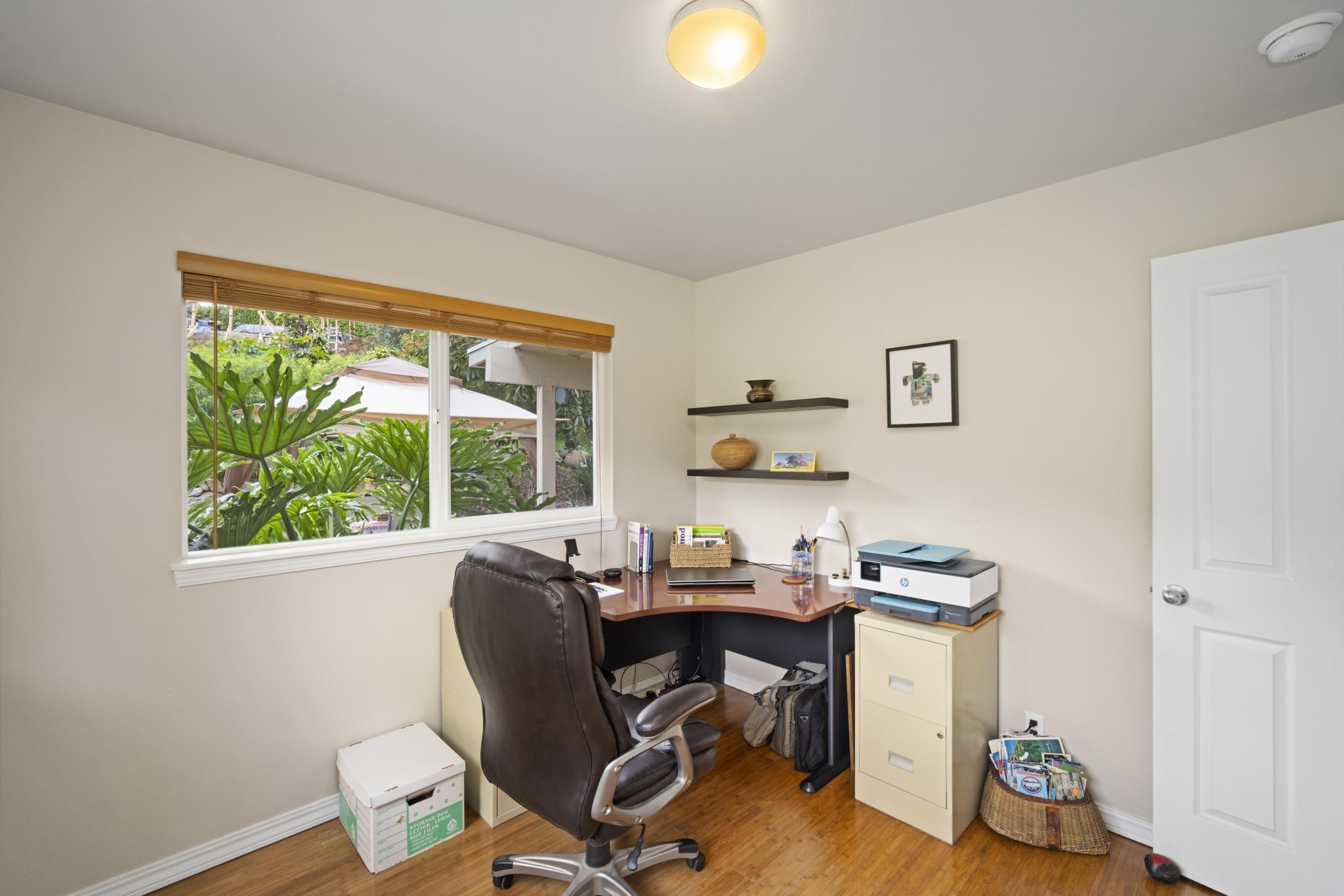 75 Ainakula Road, Unit A Kula, HI 96790 - Photo 22 of 45 a view of a workspace with furniture and a window