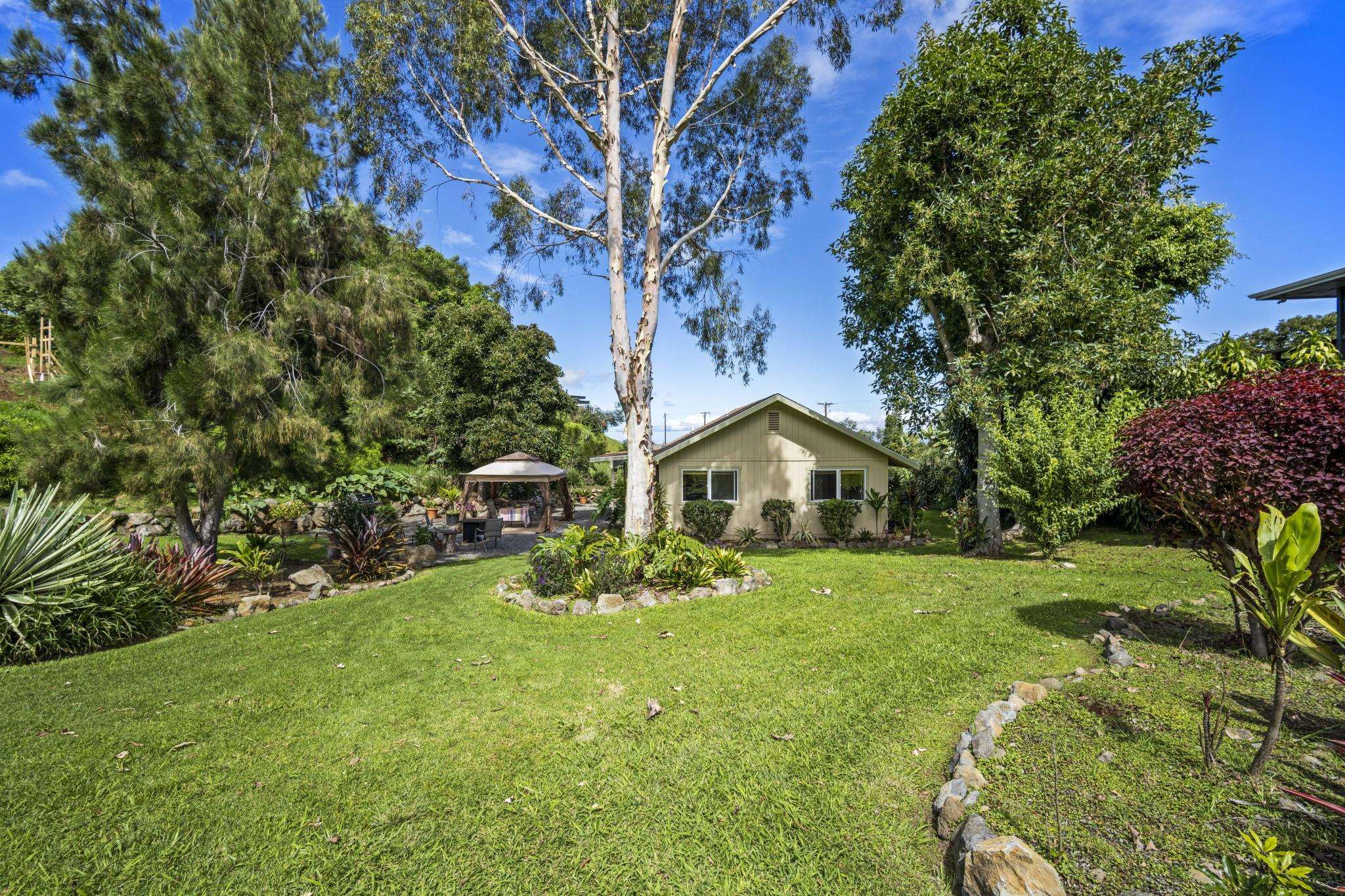 75 Ainakula Road, Unit A Kula, HI 96790 - Photo 7 of 45 a view of a tree in front of a house with a yard