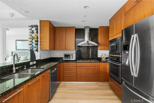 a view of balcony with furniture