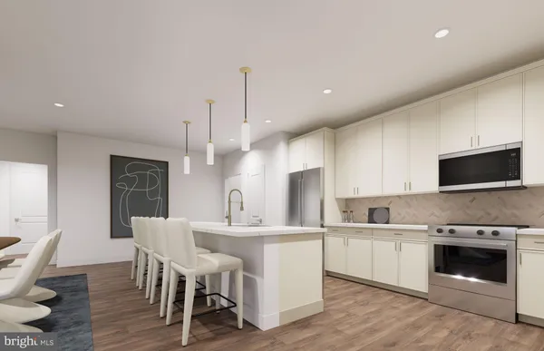 a living room with furniture a chandelier and a mirror