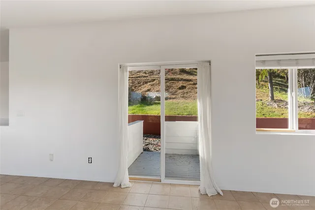 a view of a room with window