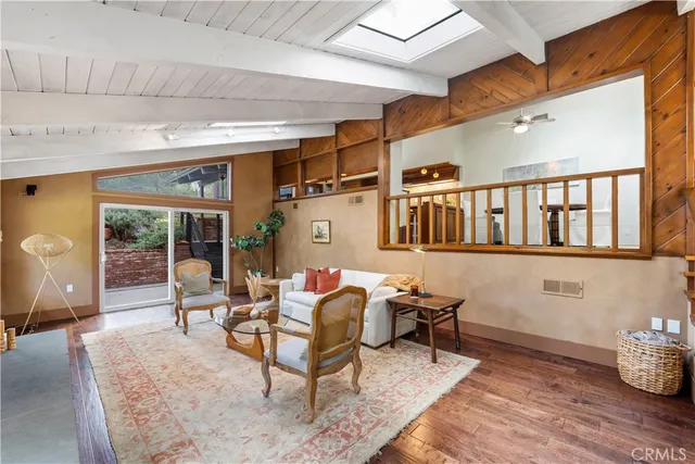 a outdoor living space with furniture