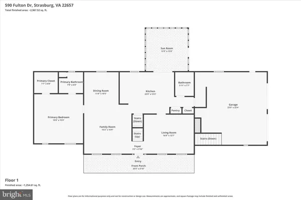 $580,000 | 590 Fulton Drive, Strasburg, VA 22657