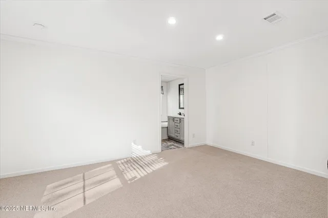 a view of an empty room