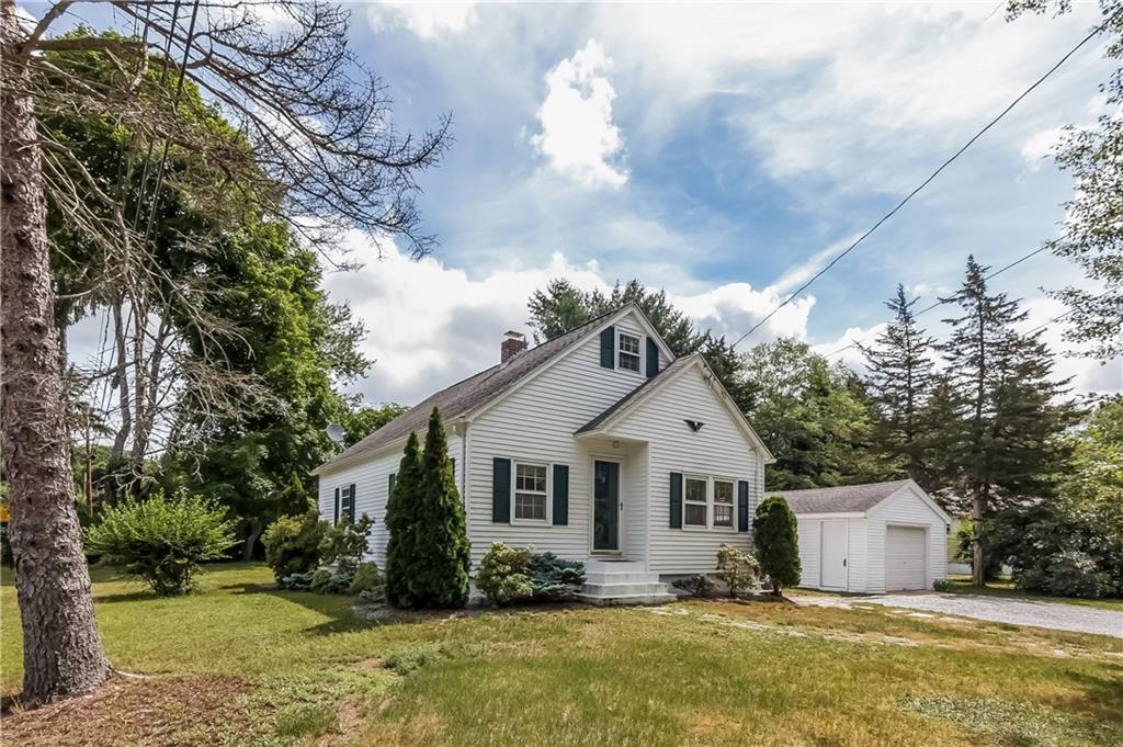 House and Detached garage on a .23 acre flat, usable lot. Garage offers parking for 1 car and storage. No flood insurance required. Crushed stone driveway.