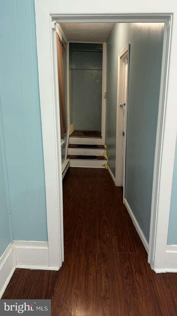 2014 Derry Street Harrisburg, PA 17104 - Photo 7 of 11 a view of a hallway with wooden floor and staircase