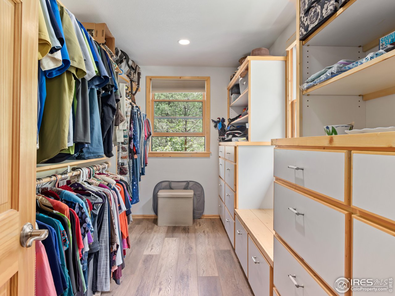 243 Waltonia Road Drake, CO 80515 - Photo 16 of 38 a view of walk in closet with clothes and shoes