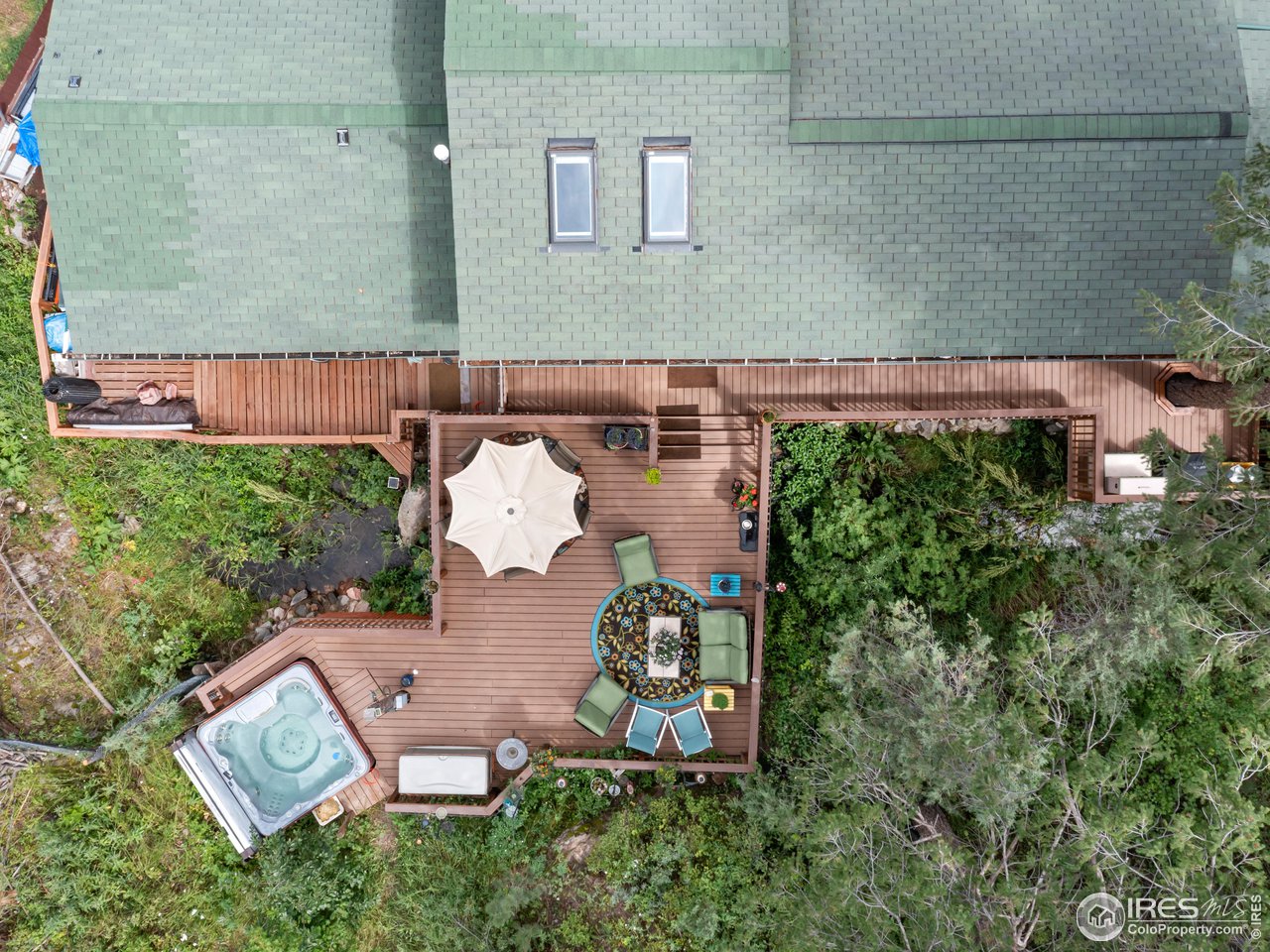 243 Waltonia Road Drake, CO 80515 - Photo 33 of 38 an aerial view of a house with a yard