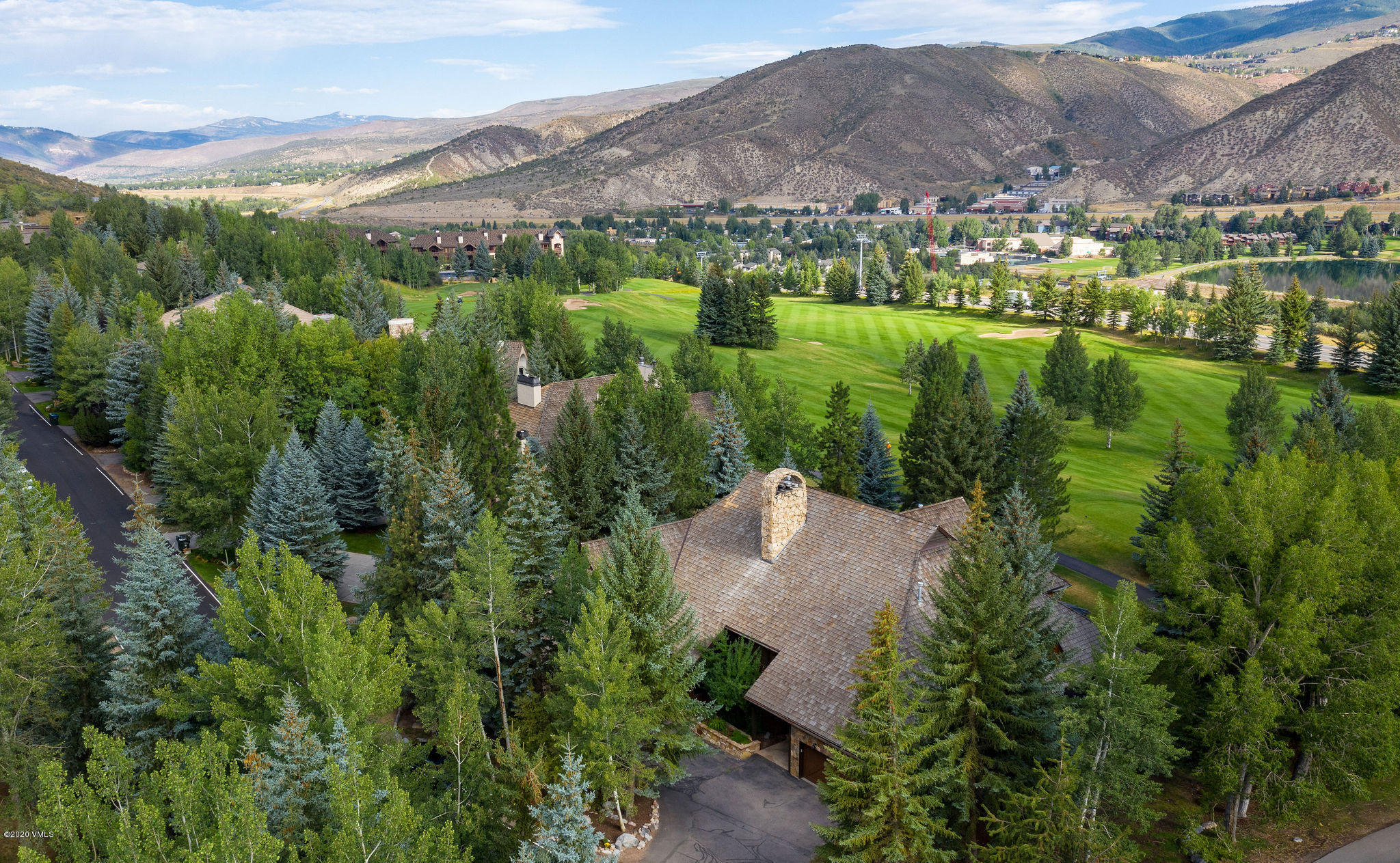10 Bachelor Gulch Road Beaver Creek, CO 81620 - Photo 10 of 19 an aerial view of residential houses with outdoor space and river